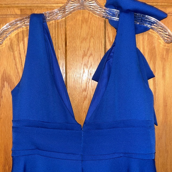 Mac Duggal Royal Blue Backless Dress - Picture 3 of 8